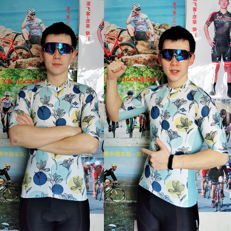 【Santic定制系列】陌上花开Flowers男款公路车骑行服