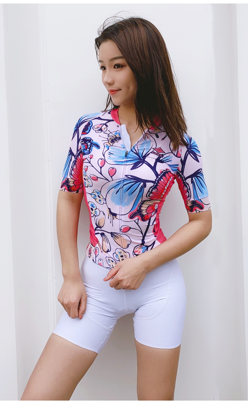 【Santic定制系列】陌上花开Flowers.S女款公路车骑行服