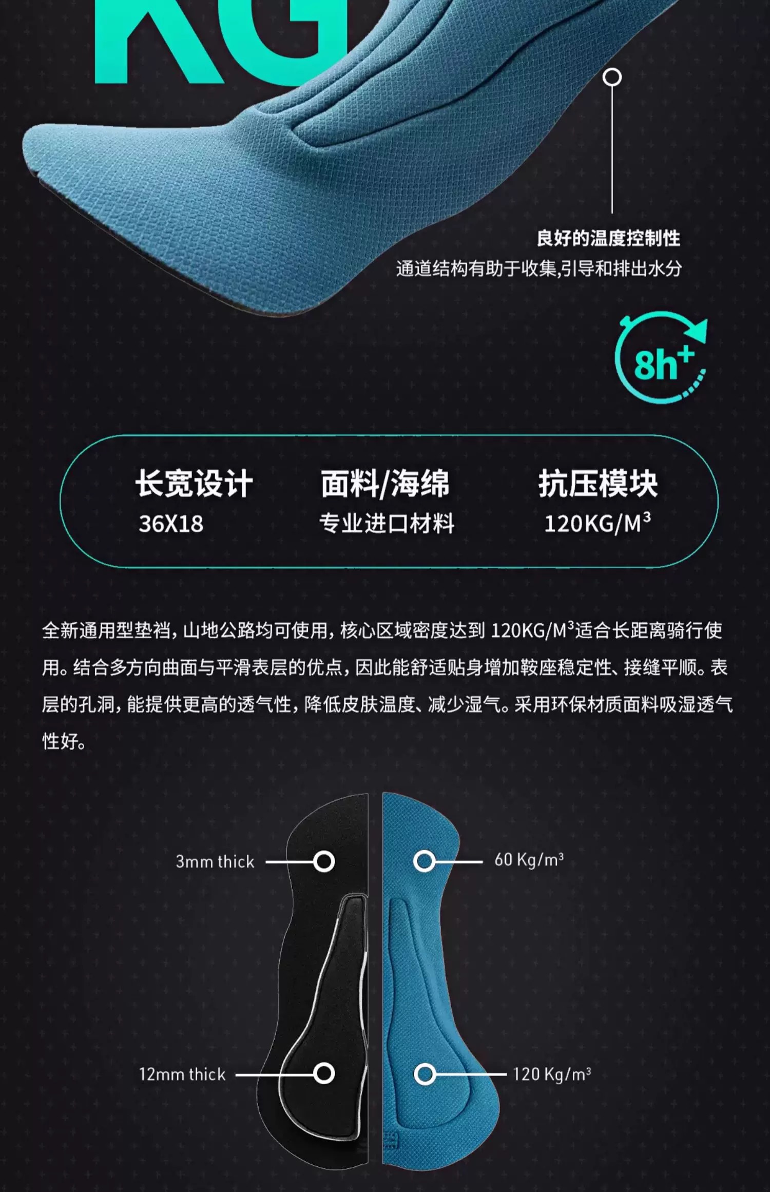 Santic森地客 洲际职业队版竞赛骑行套装男 EIT坐垫专业车队版
