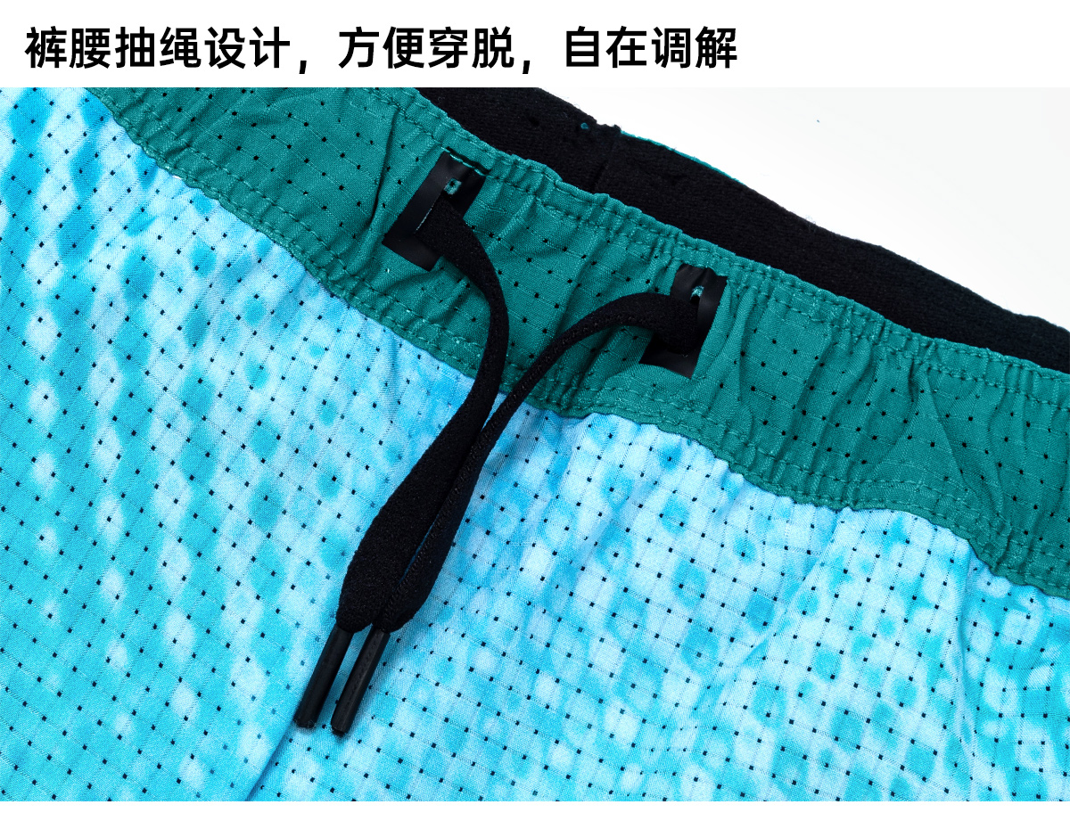 森地客定制新品运动户外夏季女假两件透气速干短裤